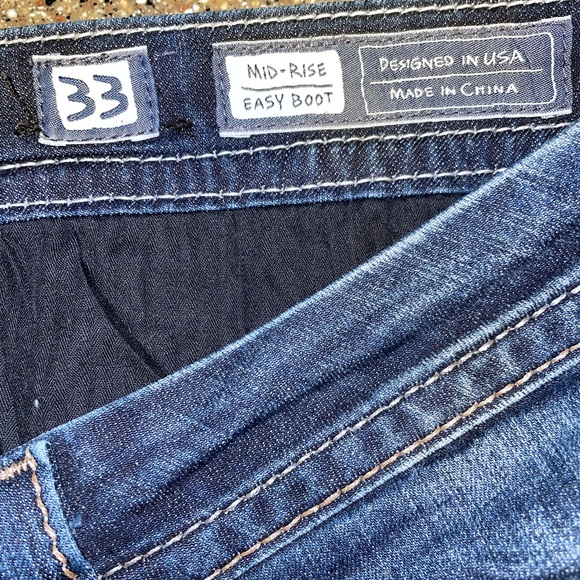 Miss me jeans je8188e2r size 33 mid rose easy boot jeans - Picture 8 of 10